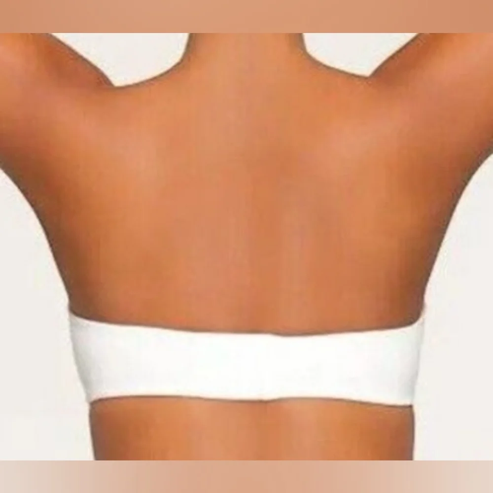 💕SKIMS Fits Everybody Lightly Lined Underwire Strapless Bra White MARBLE 32DDDD - Picture 3 of 12